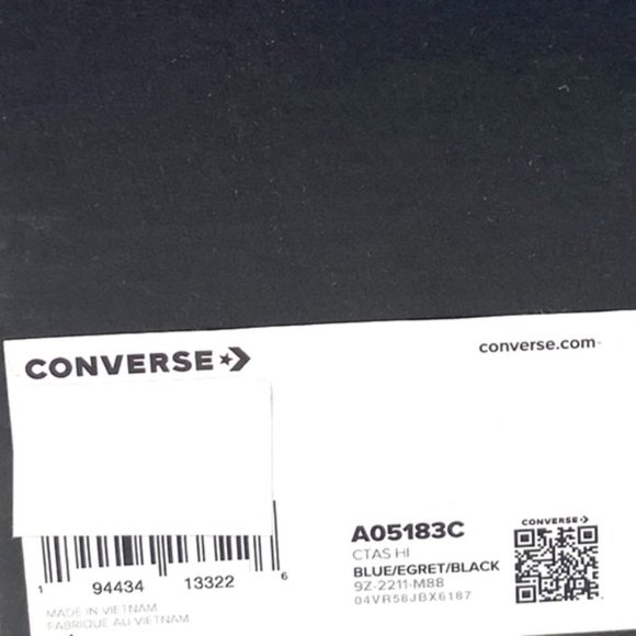 Converse Chuck Taylor Shoes High Top Denim Canvas Women Sneakers Casual A05183C - Picture 10 of 10